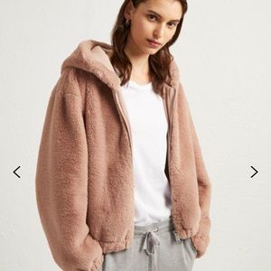 Arabella faux fur hooded jacket